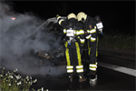 Melding 23.28 Prio 1 Brand Wegvervoer Personenauto Lutkepost Buitenpost